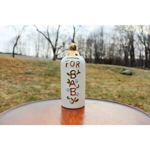 Ceramic Piggy Bank Bottle for a Baby - Baby Shower Gift Vintage